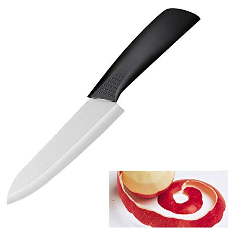 Ceramic Chef Knife, 6 inch Cutlery Kitchen Knife with Sheath Cover - Sharp Blade, Eco Friendly(White) …