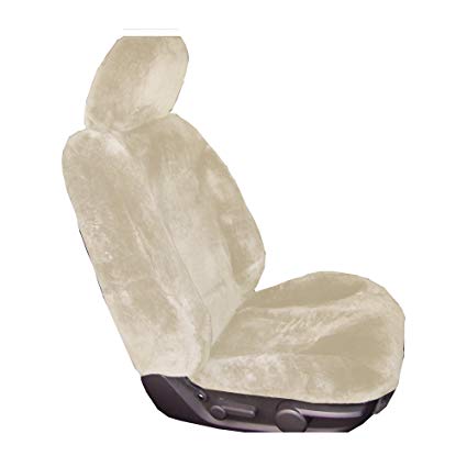 Aegis cover Luxury Australian Sheepskin semi Custom Sand seat Cover one Piece (HEADREST Cover NOT Included)