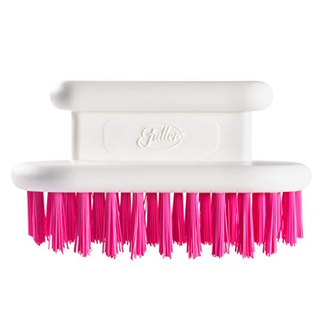 Fuller Brush Pretty & Pink Compact Veggie Brush - Easy Grip Durable Vegetable Scrubber For Washing Fruits & Veggies - Clean Vegetables For Home & Restaurant