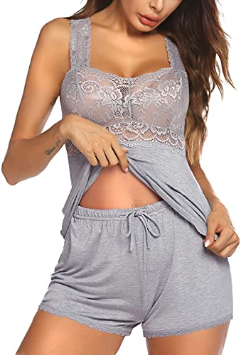 Avidlove Womens Pajama Set Lace Sleepwear Sexy Lingerie Cami and Shorts Set Nightwear