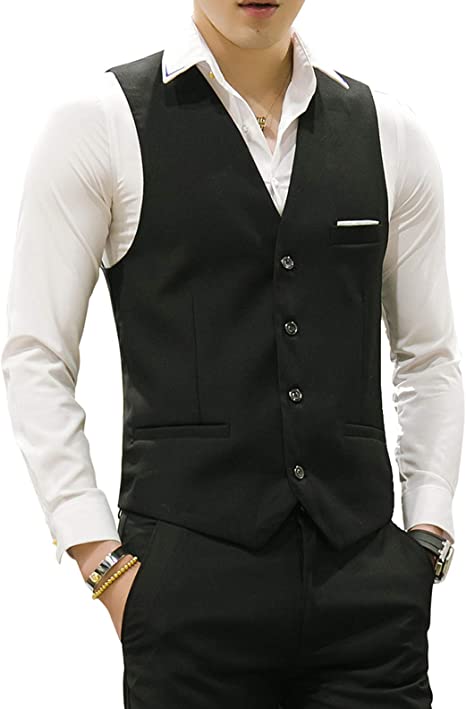 MOGU Mens Waistcoat Causal Suit Vests 15 Colors