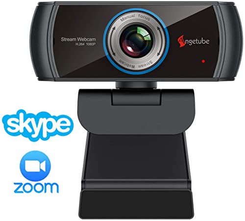 Angetube HD Gaming Webcam 1080P with Microphone, Usb PC Streaming Web Camera Widescreen Video Calling and Recording Support Skype OBS Xbox XSplit Facebook Youtube Compatible for Mac IOS Windows