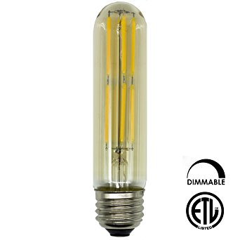 CLEARANCE Y-Nut LED Filament T30 Long Bulb, 5W 2700K Warm White, Vintage Edison Style