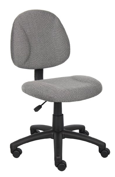 Boss Grey Fabric Deluxe Posture Chair Grey