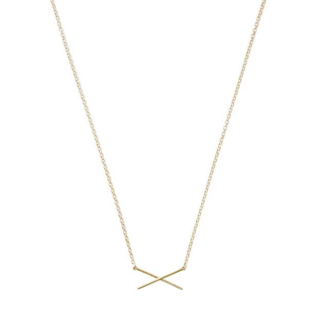 HONEYCAT X Bar Necklace in Gold, Rose Gold, or Silver | Minimalist, Delicate Jewelry