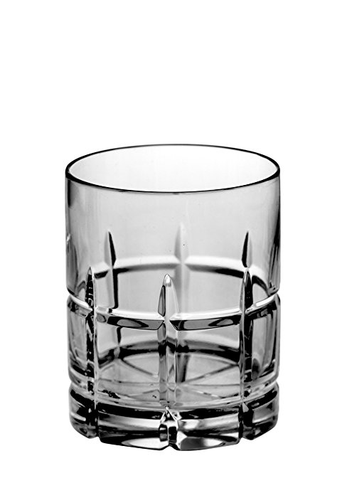 Barski - Set of 4 - Hand Cut - Mouth Blown - Crystal - DOF - Double Old Fashioned Tumblers - 14oz. - Made in Europe - Set of 4
