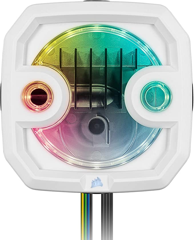 Corsair Hydro X Series XD3 RGB Pump/Reservoir Combo - White - DDC PWM Pump - 180ml Reservoir - Compact Form Factor - Dynamic RGB Lighting