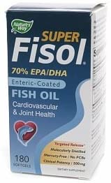 Nature's Way Super Fisol Enteric-Coated Fish Oil 180 ea