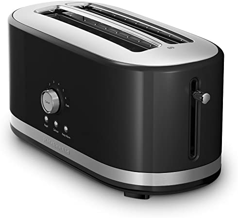 KitchenAid KMT4116OB 4 Slice Long Slot Toaster with High Lift Lever, Onyx Black