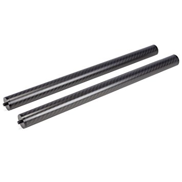 EVO Gimbals 25mm 3K Matte Carbon Fiber Extension Pole Set - 1/4-20 Male Female Tripod Thread Interlocking Design