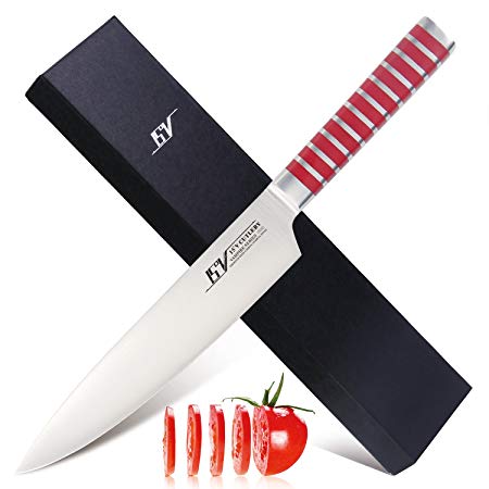 15V 8 inch Chef Knife - High Carbon German Stainless Steel Kitchen Knife Professional Chef's Knife - Vampire Series …