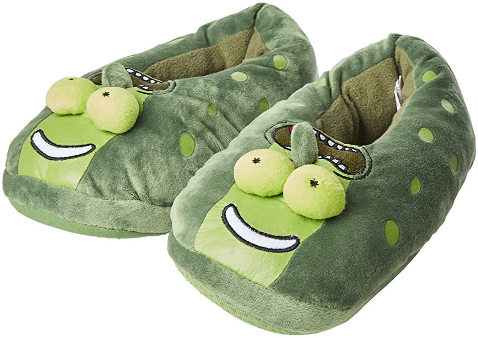 RICK AND MORTY Mens Slippers - Rick Sanchez, Pickle Rick, Morty Smith Footwear