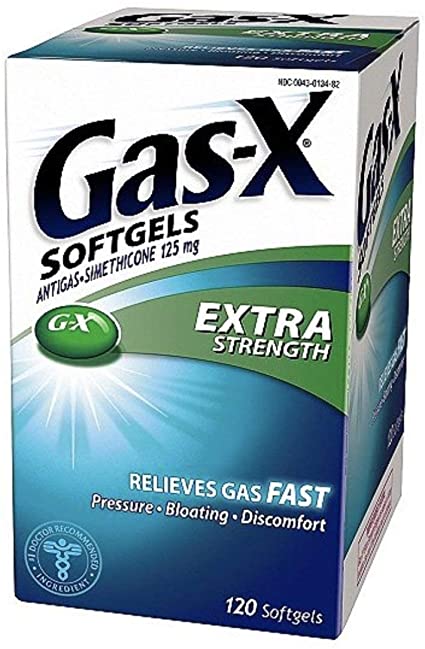 Gas-X Extra Strength Softgels 125 mg, 120Count