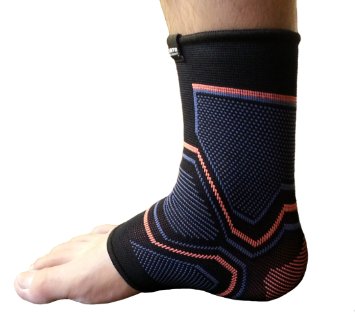 Kunto Fitness Ankle Brace Compression Support Sleeve for Athletics Injury Recovery Joint Pain and More