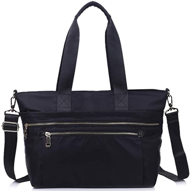 Handbags for Women iYAFFA Shoulder Bag Waterproof Nylon Purse Lightweight Work Bag