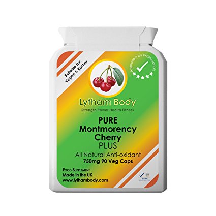 Pure Montmorency Cherry PLUS - 750mg per Vegetarian Capsule x 90