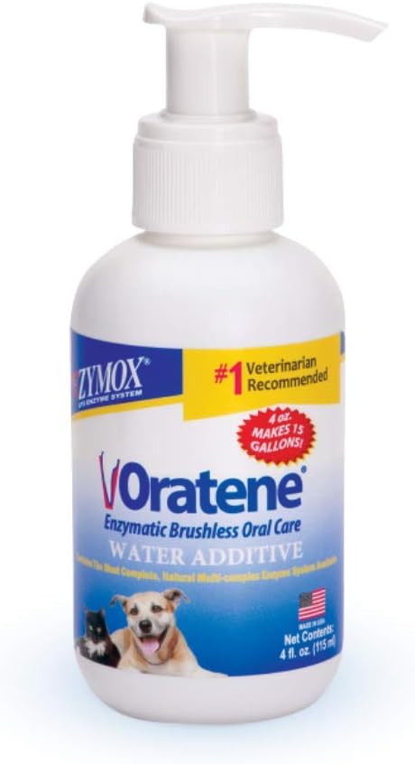 Pet King Brands Zymox Oratene Enzymatic Brushless Oral Care Water Additive, 4oz