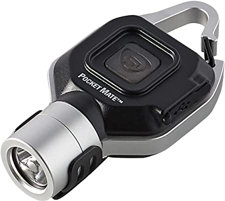 Streamlight 73300 325 Lumen Pocket Mate Keychain/Clip-on USB Rechargeable Flashlight, Silver