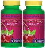 Ultra Tart Cherry 1200 mg 2 Bottles x 100 Capsules