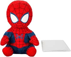 Disney Store Official Weighted Plush - Spider-Man - Soft Stuffed Animal with Fuzzy Terry-Like Fabric - 2.5 lb Removable Weight - Ideal Mickey Mouse Toy for Snuggling