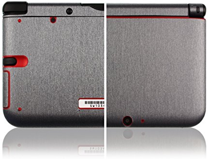 Skinomi TechSkin - Nintendo 3DS XL Screen Protector   Brushed Steel Full Body Skin / Front & Back Premium HD Clear Film / Ultra Invisible and Anti Bubble Shield