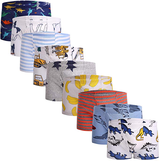 Taxzode Little Boys Soft Cotton Briefs Dinosaur Truck Shark Baby Toddler Kids Underwear 6/9 Pack …