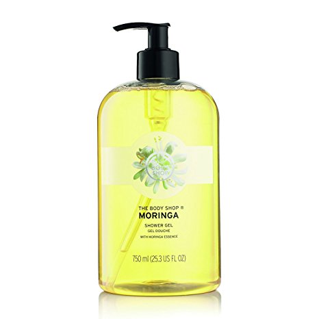 The Body Shop Moringa Shower Gel, Paraben-Free Body Wash, Mega-Size, 25.3 Fl. Oz.