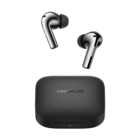 OnePlus Buds 3 Truly Wireless Bluetooth Earbuds with Upto 49dB Smart Adaptive Noise Cancellation,Hi-Res Sound Quality,Sliding Volume Control,10mins for 7Hours Fast Charging with Upto 44Hrs Playback