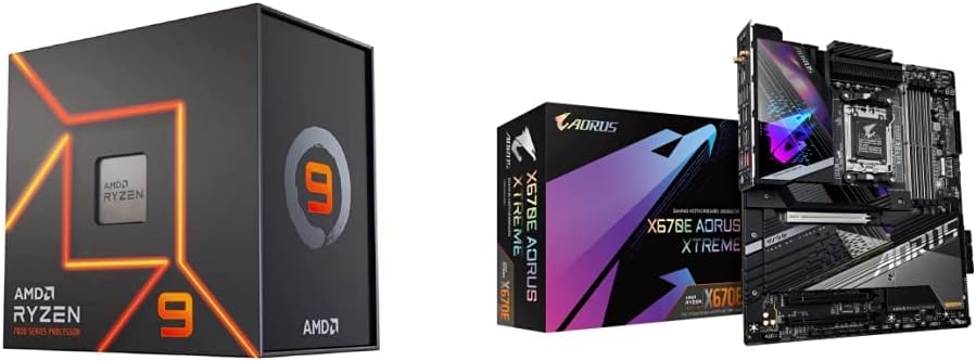 AMD Ryzen 9 7900X   GIGABYTE X670E AORUS XTREME Motherboard