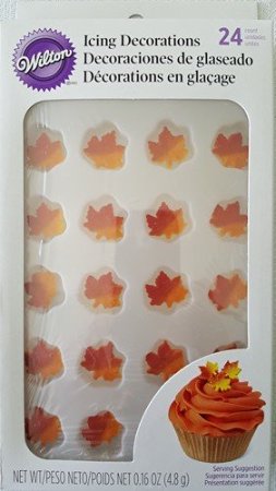 Mini Fall Leaf Cupcake Toppers