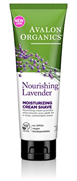 Avalon Organics Cream Shave, Nourishing Lavender, 8 Ounce