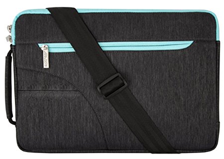 Mosiso Laptop Shoulder Bag Briefcase Polyester 13 - 13.3 Inch Carry Case Handbag for 12.9 iPad Pro / 13.3 Inch Laptops / Notebook Computer / MacBook Air / MacBook Pro Black