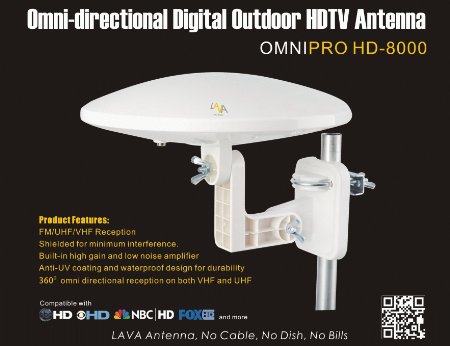 LAVA OmniPro HD-8000 omni-directional HDTV Antenna