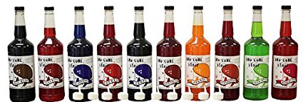 Snow Cone & Shave Ice Syrup-10 Quart Assortment