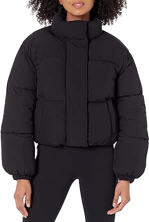 Amazon Essentials Women's Crop Puffer Jacket (Available in Plus Size)