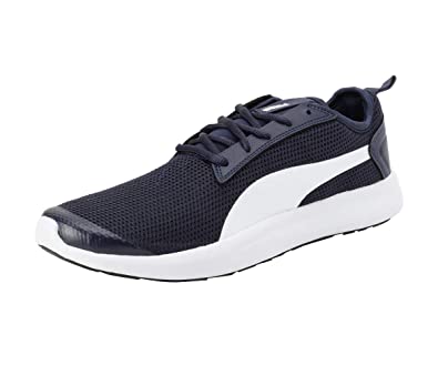 Puma Mens Breakout v2 Peacoat-White Running Shoe - 4 UK (36817808)