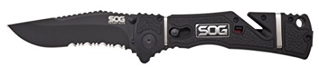 SOG Specialty Knives & Tools Trident Elite Assisted Folding Knife 3.7-inch Blade