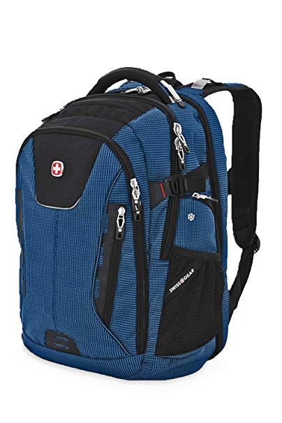 SwissGear 5358 USB ScanSmart Laptop Backpack. Abrasion-Resistant & Travel-Friendly Laptop Backpack (18”, Blue/Black).