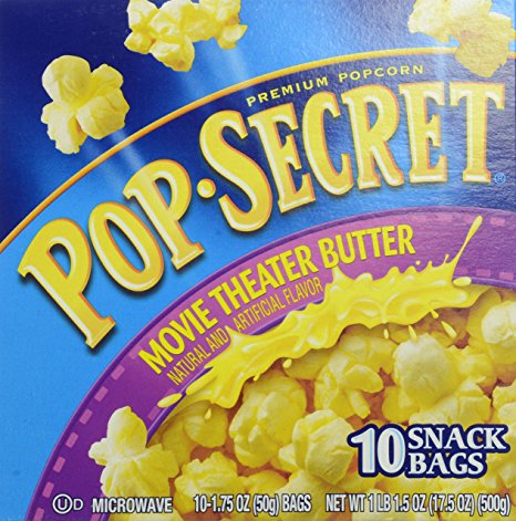 Pop Secret Snack Size Movie Theater Butter Microwavable Popcorn, 17.5 Ounce