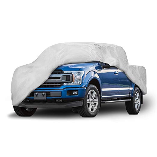 Motor Trend T-800 for F150 Weatherproof Custom Fit Truck Cover Compatible with 2001-2019 Ford F-150 Super Crew/Cab (Outdoor Use UV Protection Waterproof)