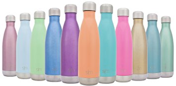 Simple Modern Vacuum Insulated Stainless Steel Wave Bottle, 17 Ounces