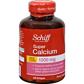 Schiff Vitamins, Schiff Super Calcium 1200 Mg, 120 Sgel