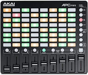 Akai Professional APC Mini | Compact MIDI Controller for Ableton Live with Integrated MIDI Mixer