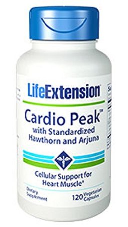 Life Extension Cardio Peak w Standardized Hawthorn and Arjuna 120 V Caps