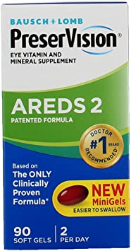 Bausch & Lomb PreserVision AREDS 2 Eye Vitamin & Mineral Supplement Minigels, 90 Ct