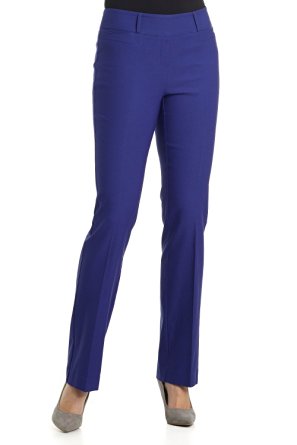 Rekucci Women's "Ease In To Comfort Fit" Barely Bootcut Stretch Pants