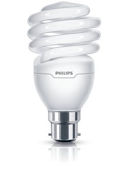 Philips Tornado Compact Fluorescent Spiral Light Bulb (B22 23 W) - Warm White