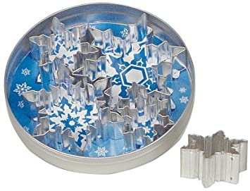 Fox Run Snowflake Cookie Cutter Set, 5 piece