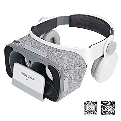 BOBOVR Z5 VR Headset FOV120 IPD Focus Adjustable 720° Surrounded Stereo 3D Glasses Virtual Reality Headset with Headphone for Galaxy S8 / S8 Plus 4.7~6.2 inches Android IOS Google Daydream Smartphones