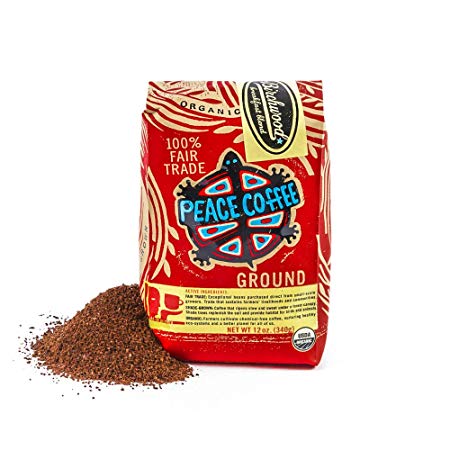 Peace Coffee Organic Birchwood Breakfast Blend Medium Roast Ground Coffee 12 oz